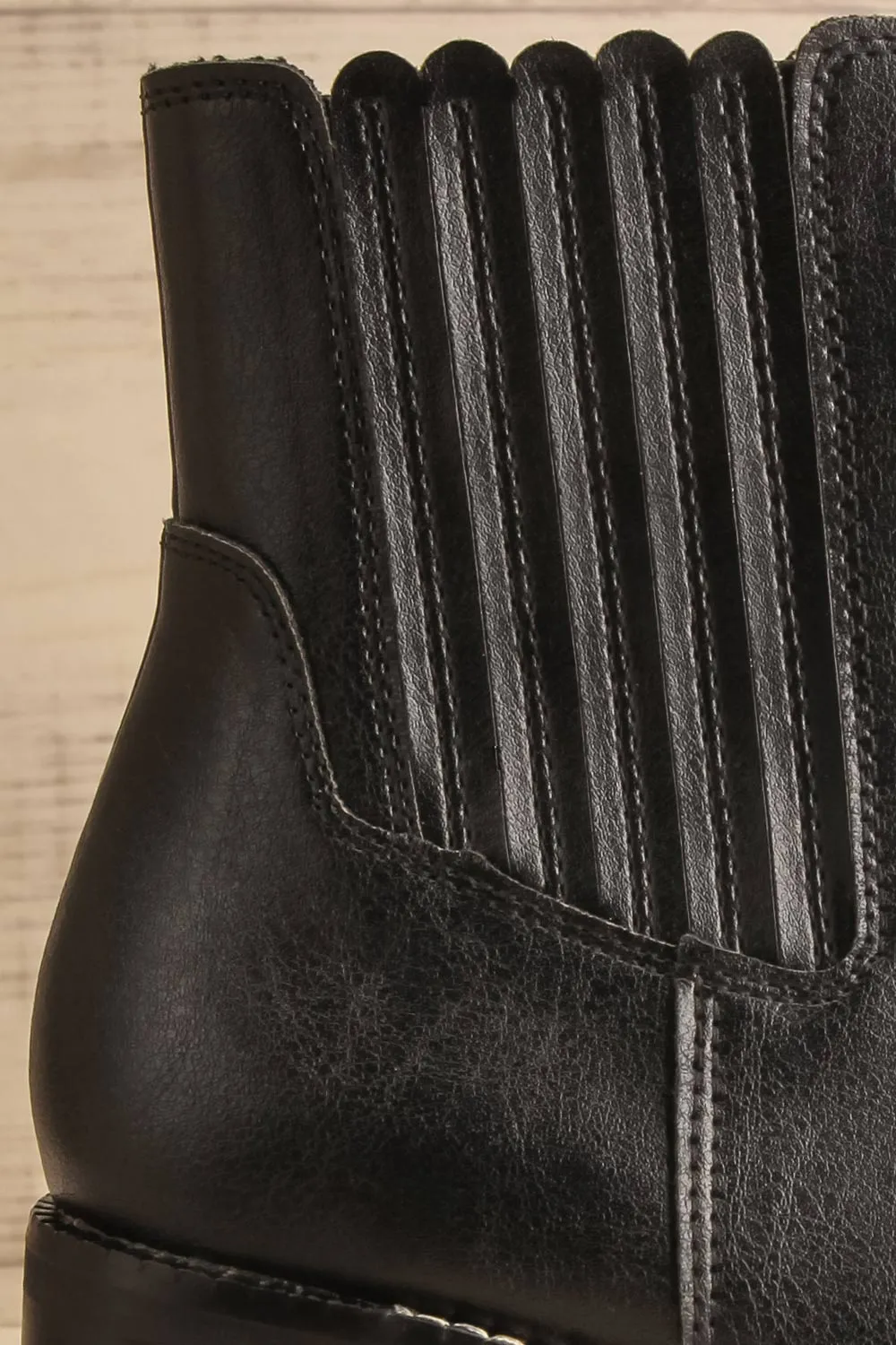 Kerch | Black Platform Heeled Ankle Boots