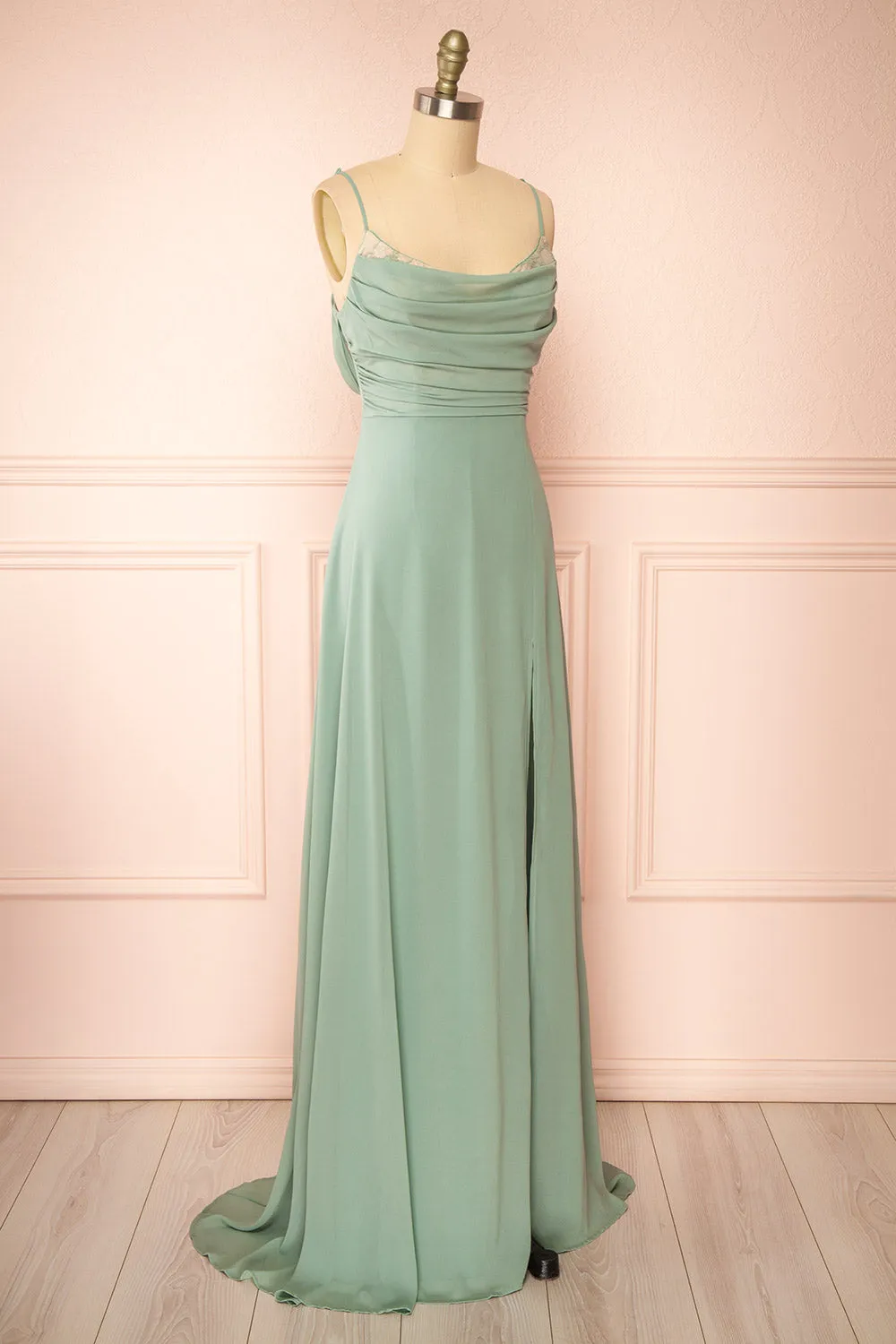 Kieran Sage | A-Line Maxi Dress w/ Lace