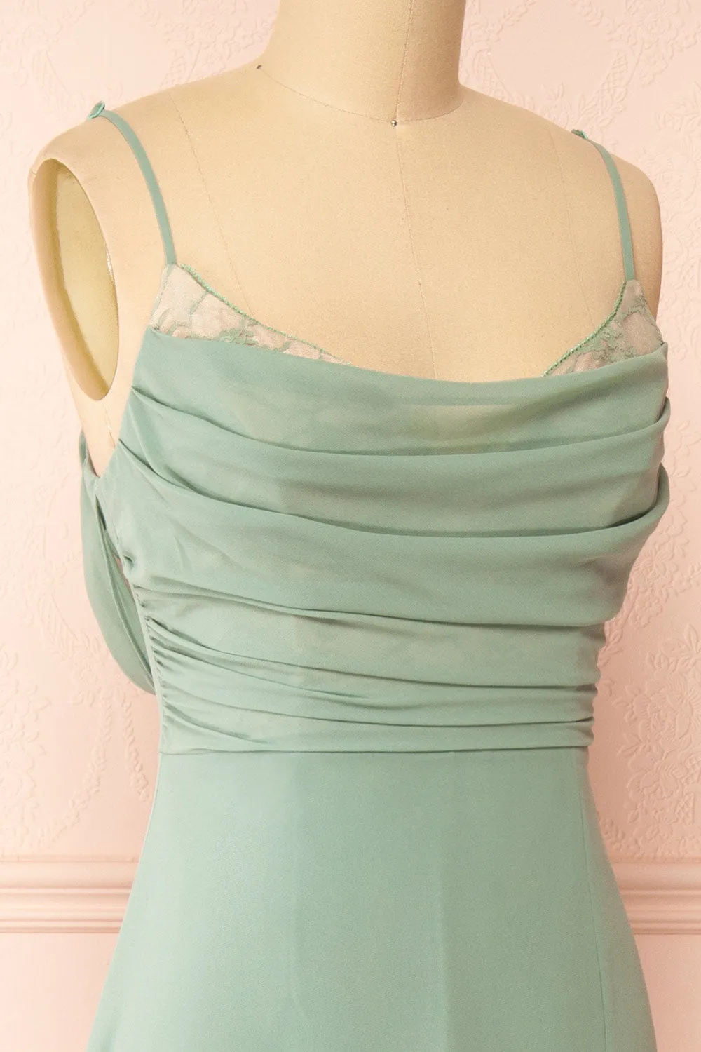 Kieran Sage | A-Line Maxi Dress w/ Lace