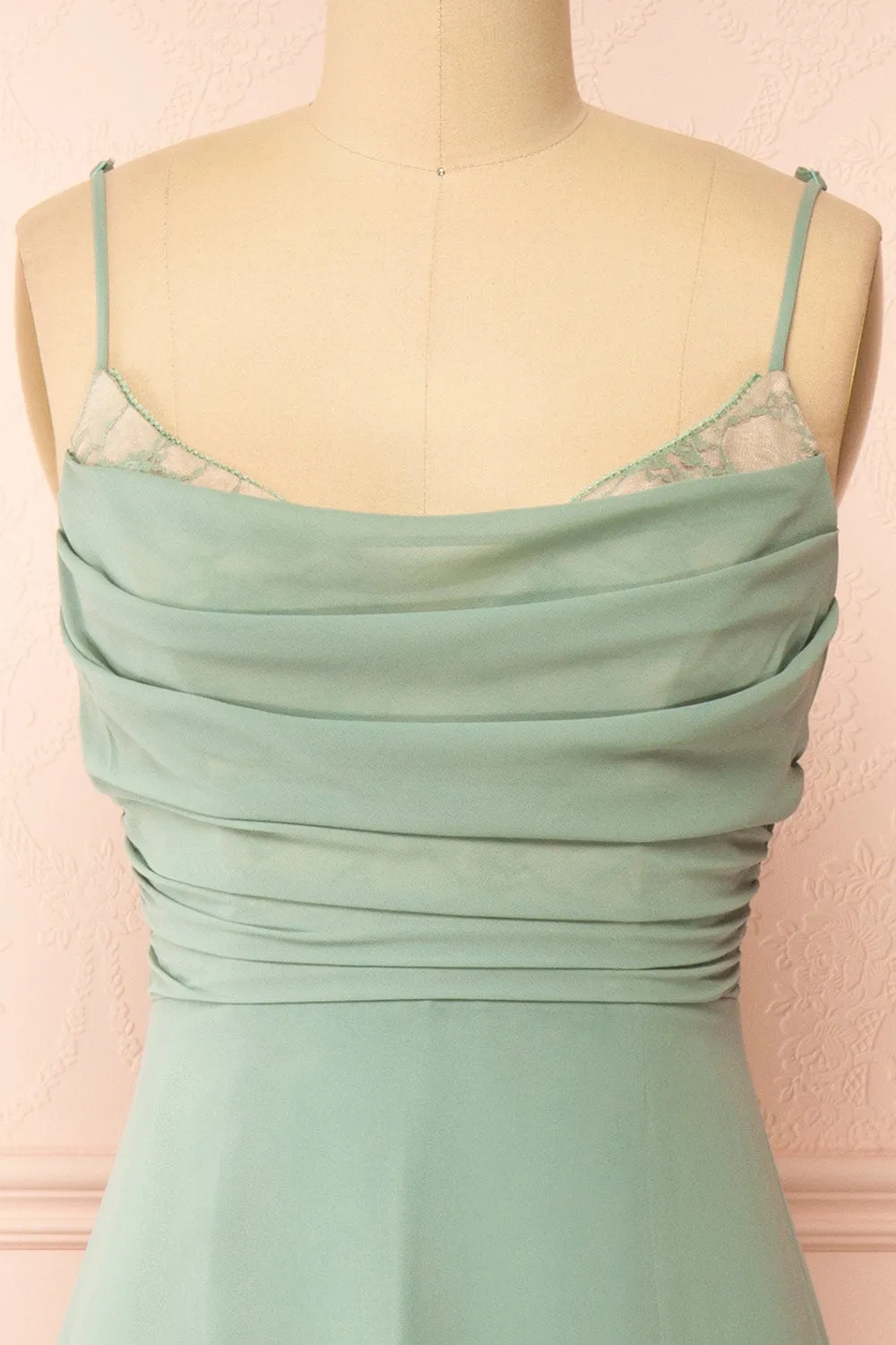 Kieran Sage | A-Line Maxi Dress w/ Lace