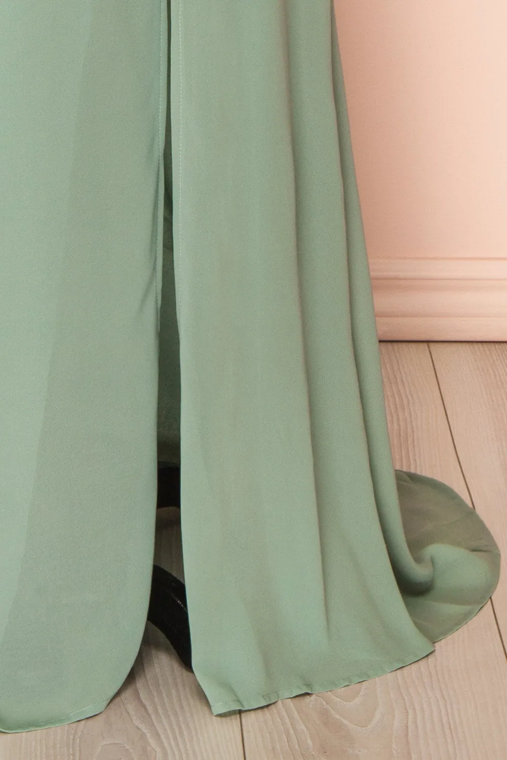 Kieran Sage | A-Line Maxi Dress w/ Lace