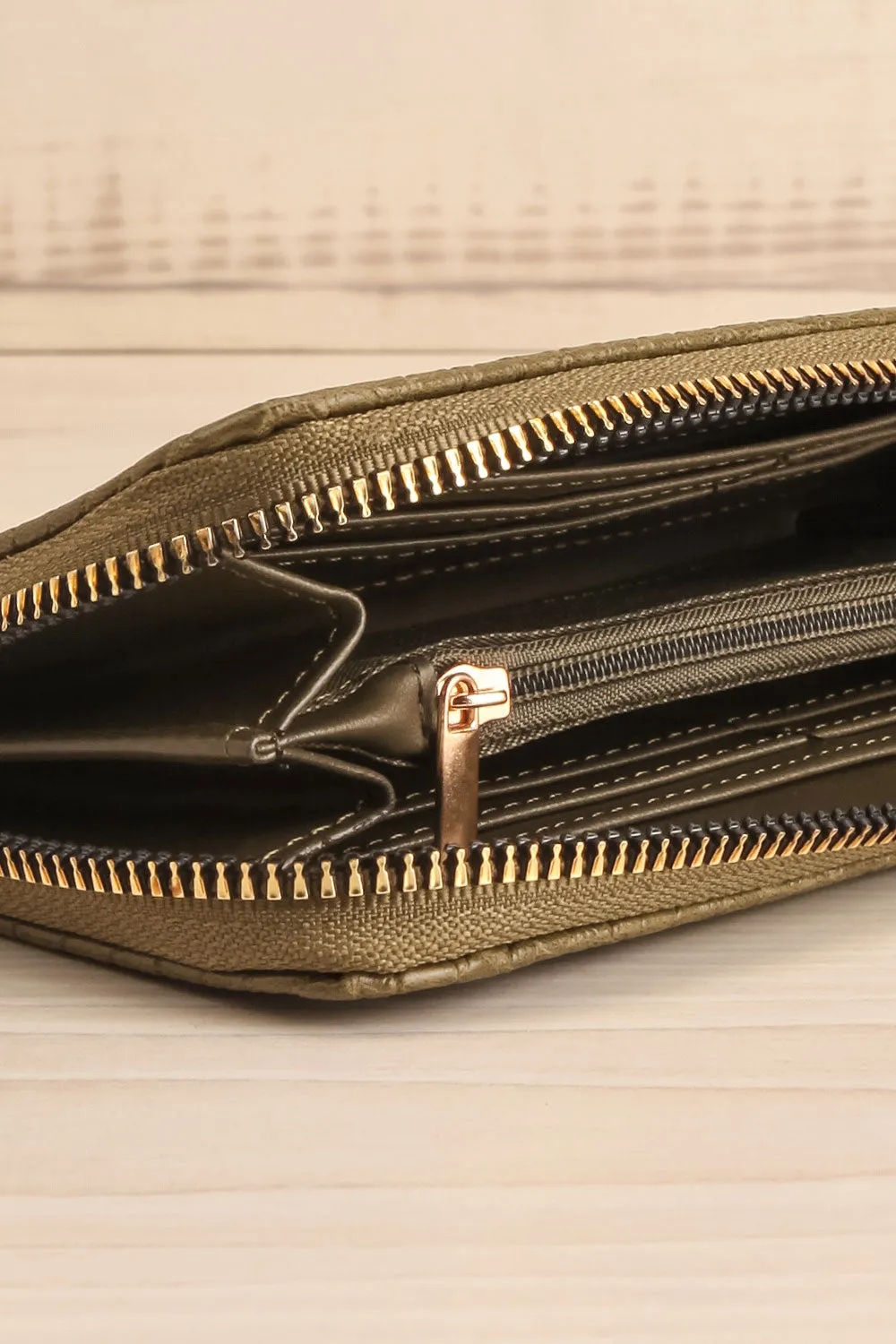 Kumasi Green | Faux Croc Wallet