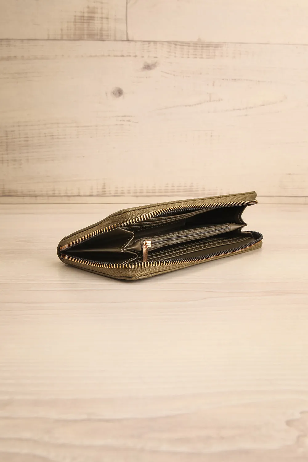 Kumasi Green | Faux Croc Wallet