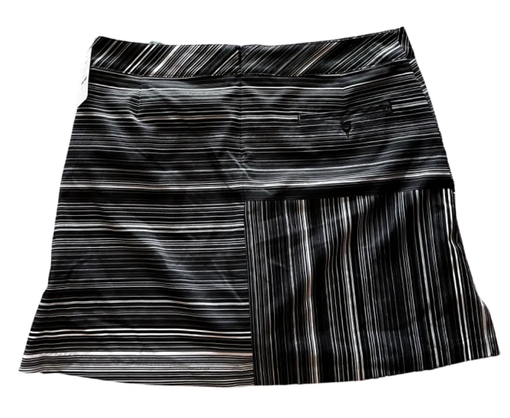 Lady Hagen Black and White Striped Skort Size 10