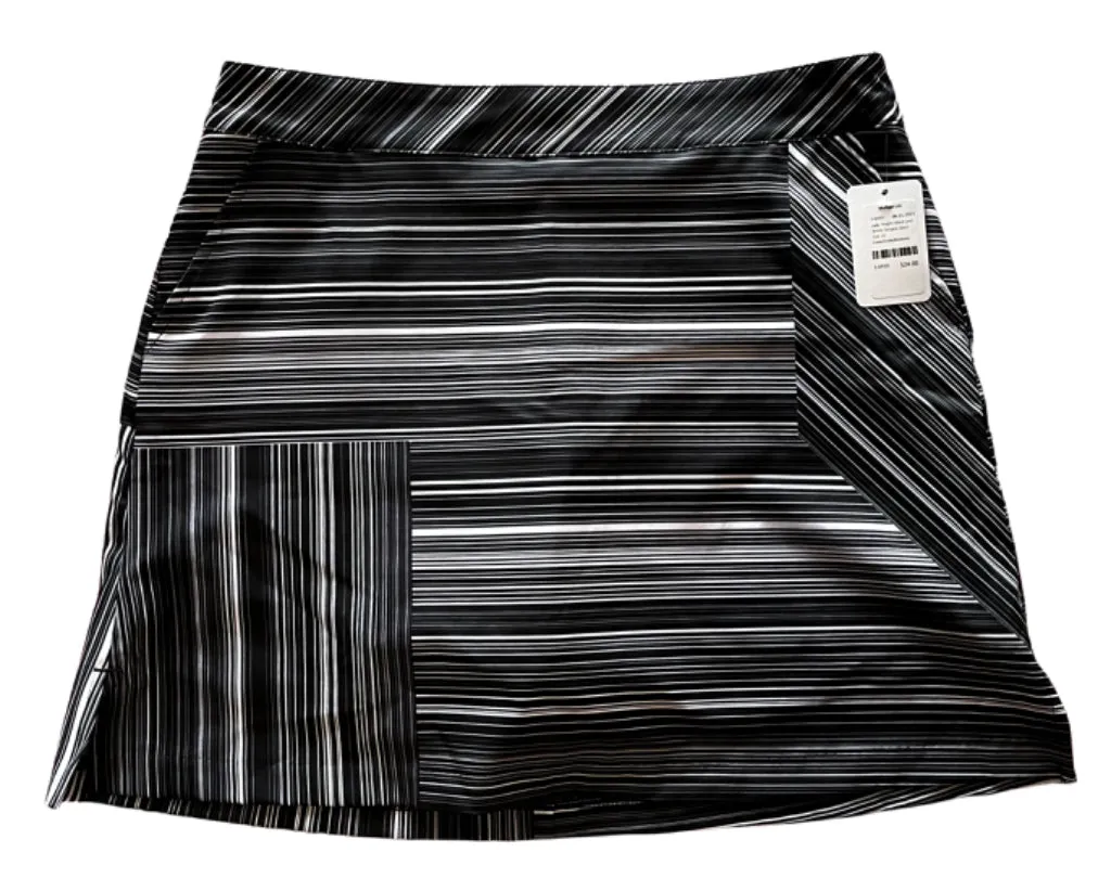 Lady Hagen Black and White Striped Skort Size 10