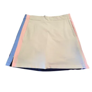 Lady Hagen Cream, Blue & Pink Women's Pull-on Golf Skort Size 6