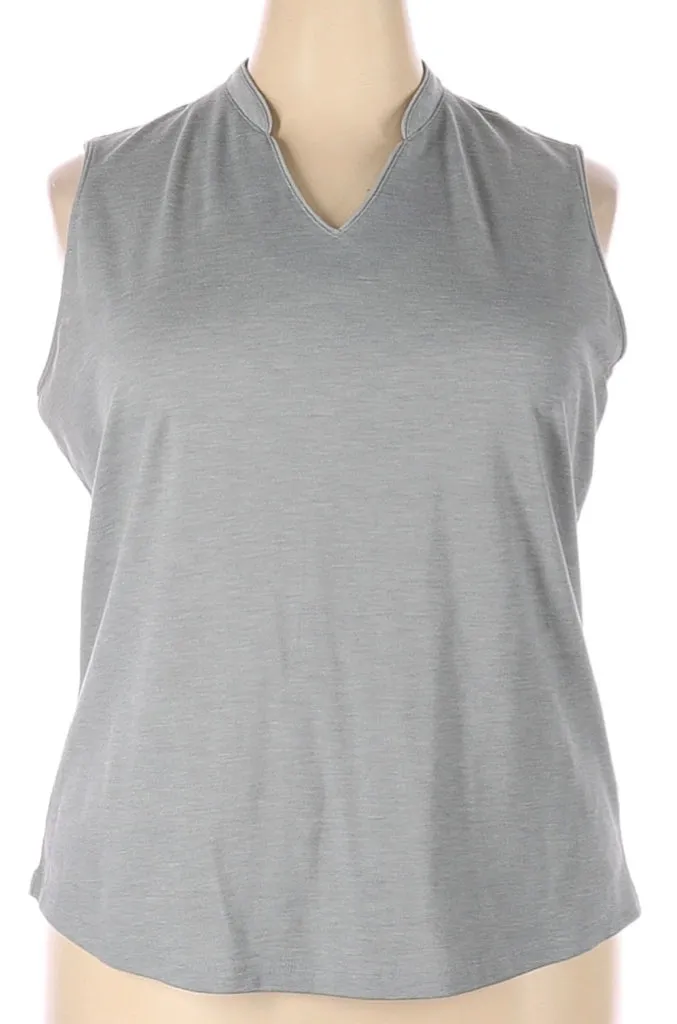 Lady Hagen Gray Sleeveless Golf Polo Size XXL