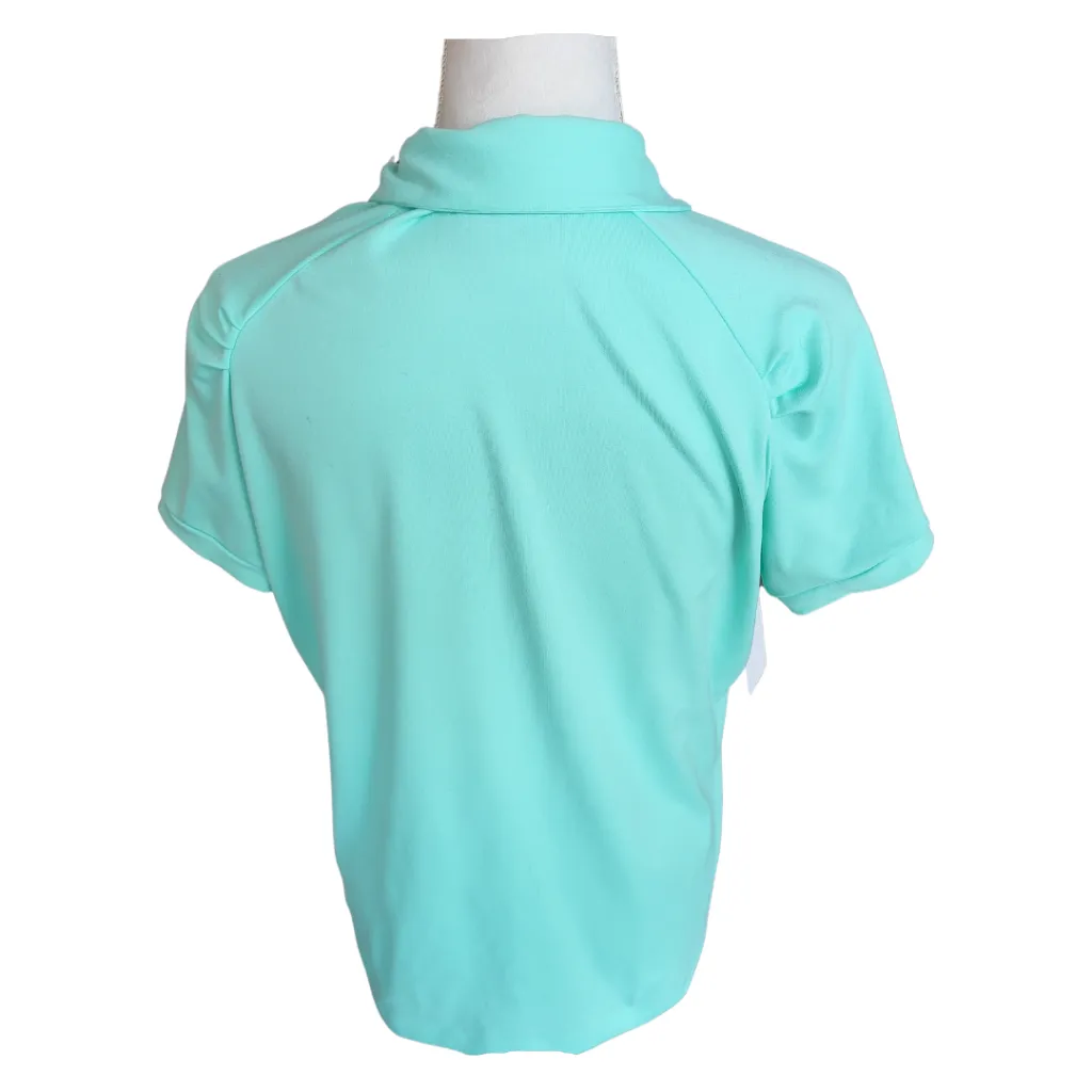 Lady Hagen Key Hole Neck Line w/Single Button Mint Golf Polo Size L