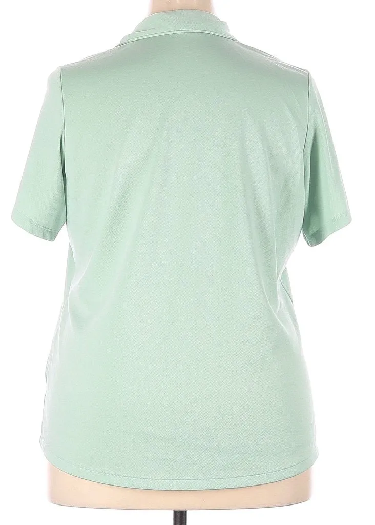 Lady Hagen Pale Green Golf Polo Size 2X