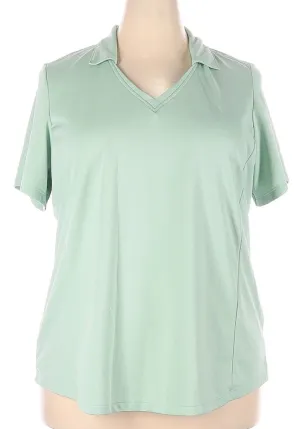 Lady Hagen Pale Green Golf Polo Size 2X