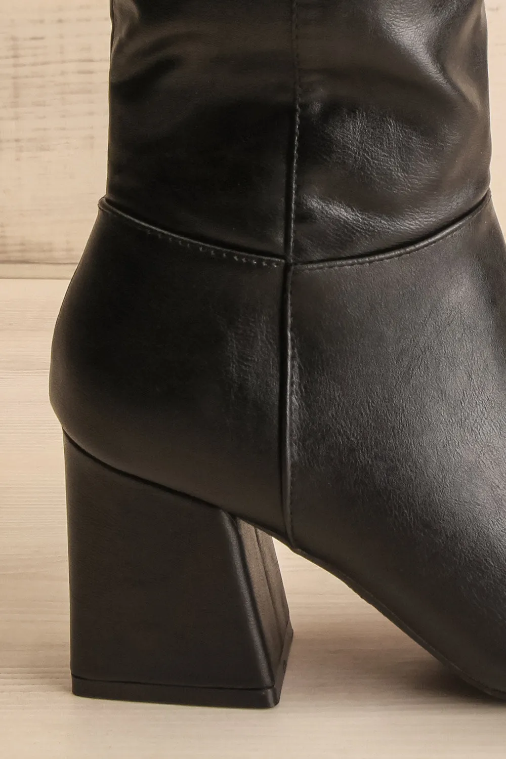 Lancaster | Black Knee-High Heeled Boots