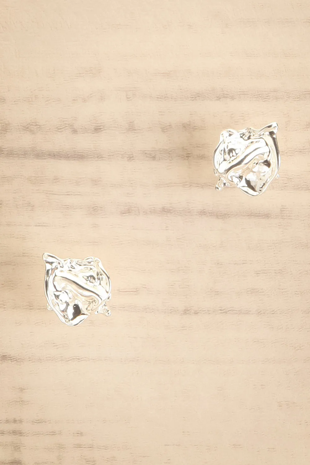 Landen Silver | Textured Earrings