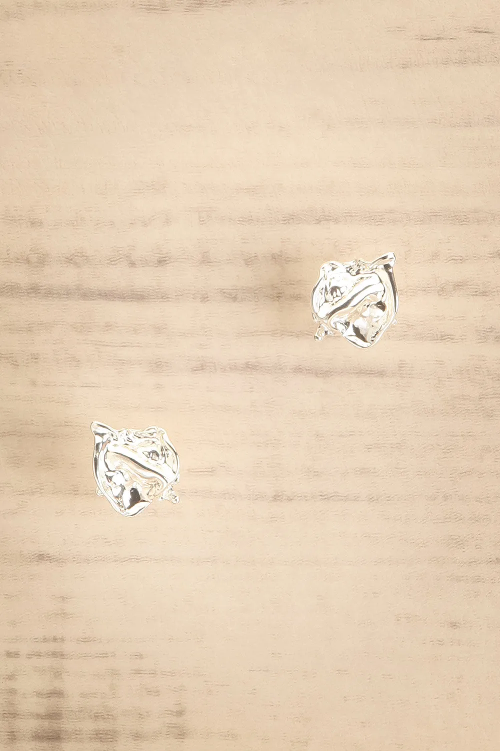 Landen Silver | Textured Earrings