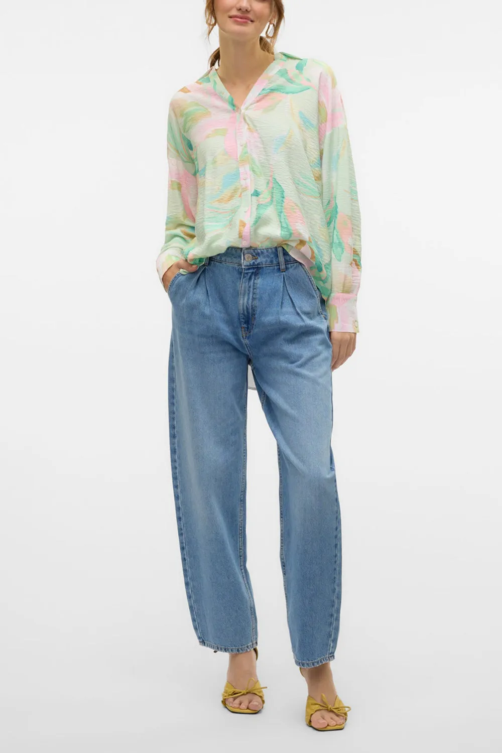 Landruk | High-Waisted Straight Leg Jeans
