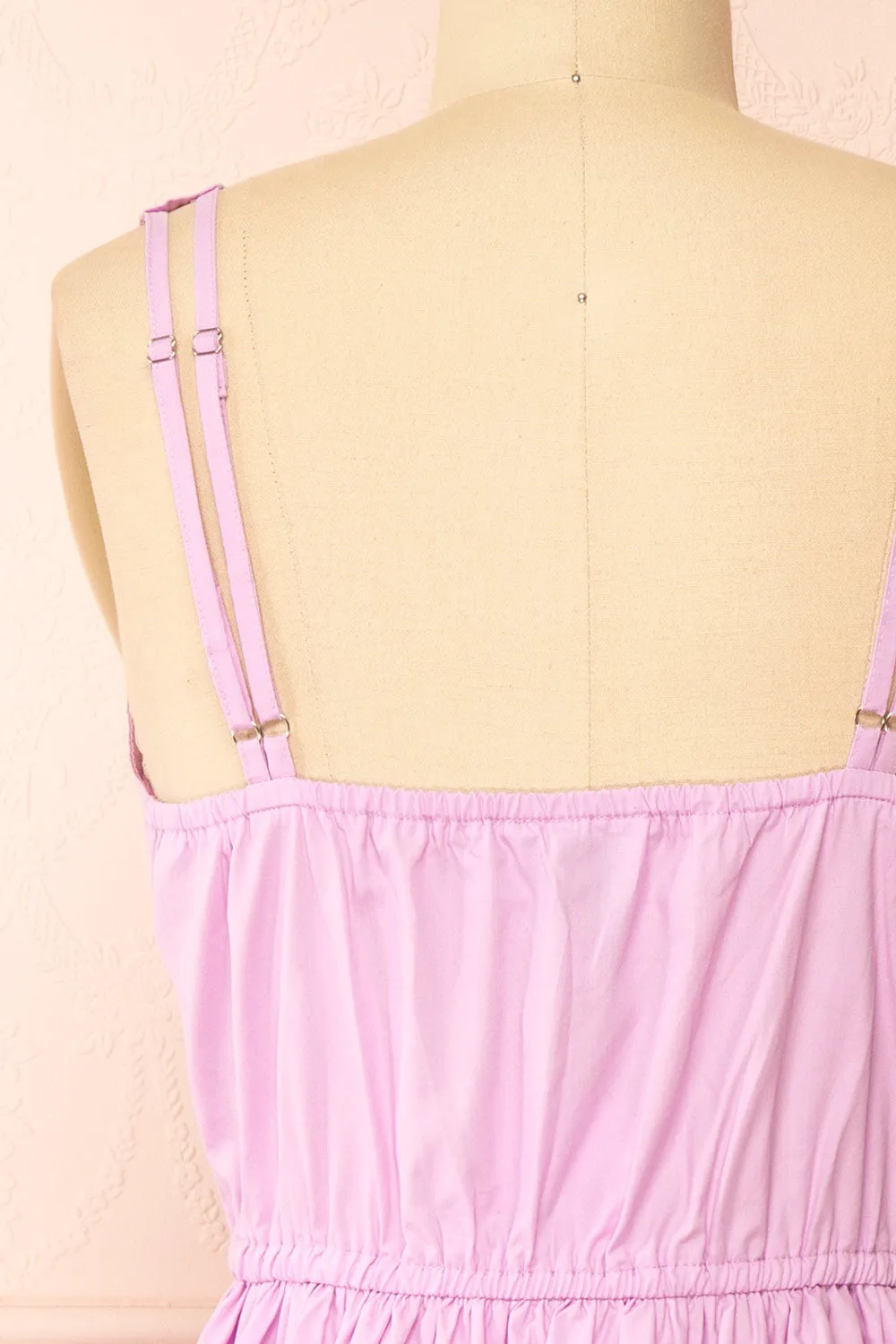 Lenora Lilac | Short A-line Dress w/ Elastic Waist