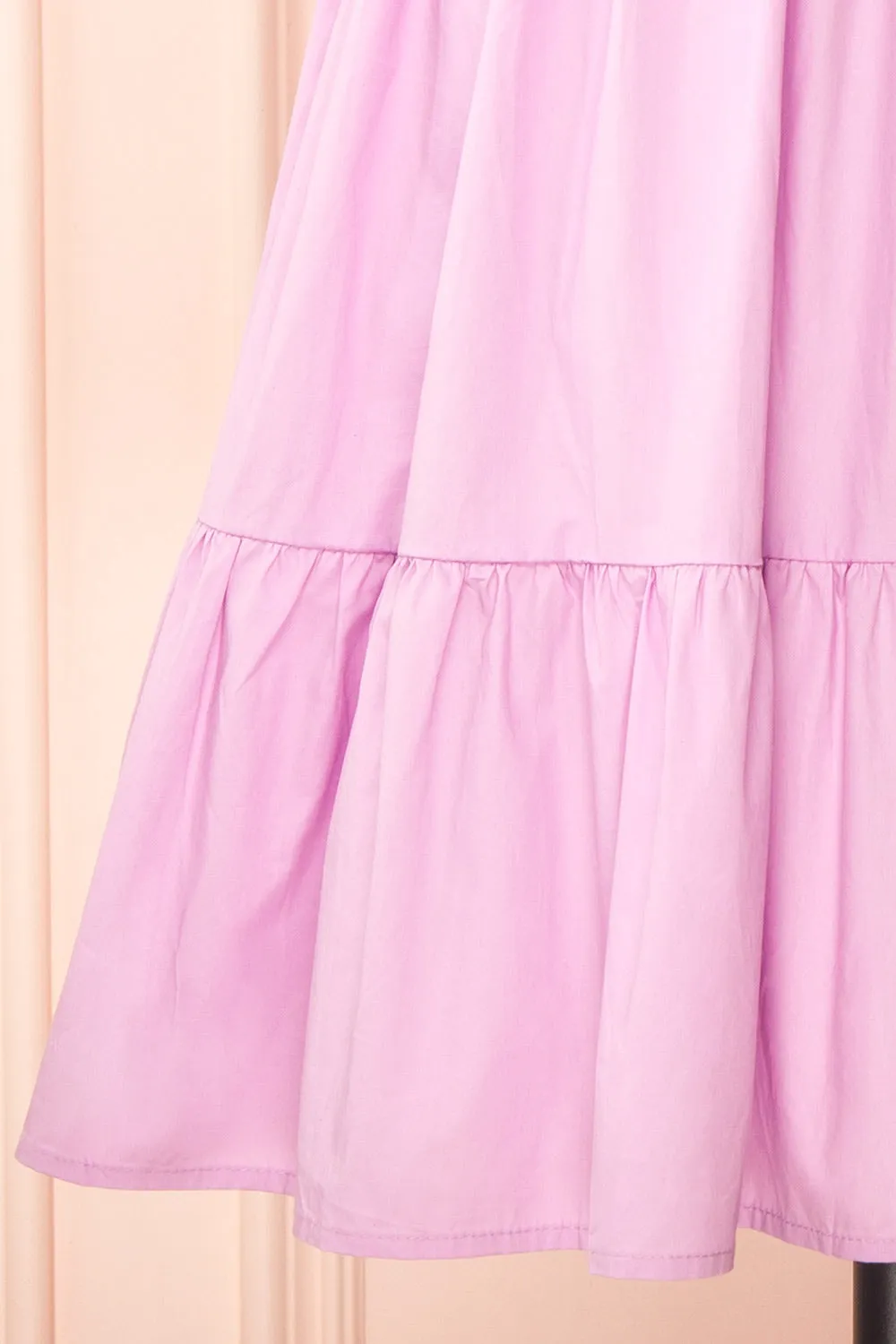 Lenora Lilac | Short A-line Dress w/ Elastic Waist