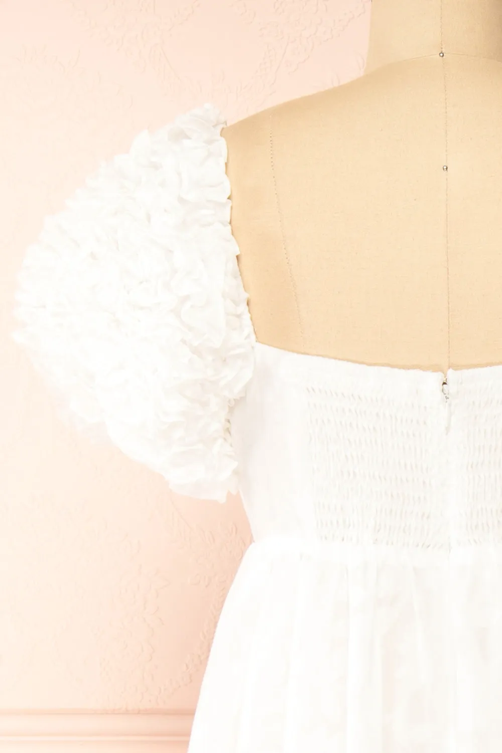 Leviosa White | Midi Dress w/ Empire Waist