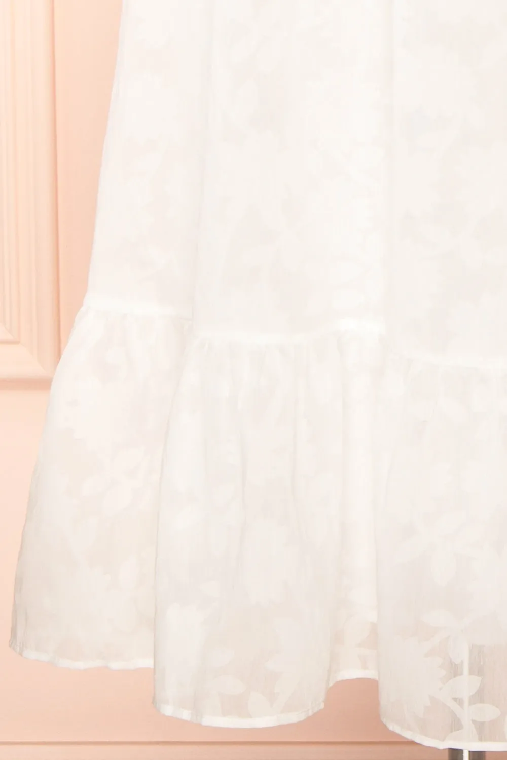 Leviosa White | Midi Dress w/ Empire Waist