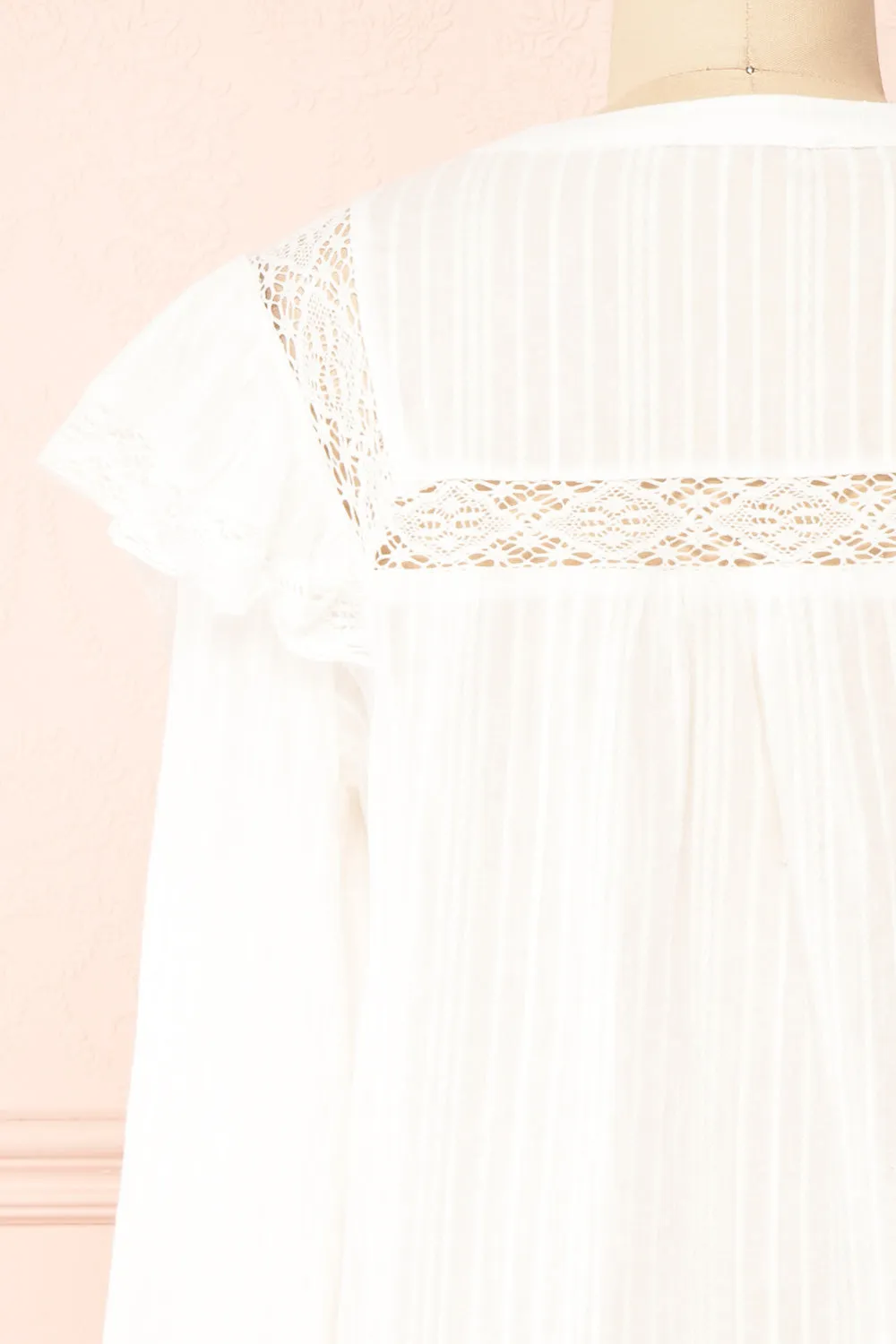 Liberalis | Striped Blouse w/ Ruffles