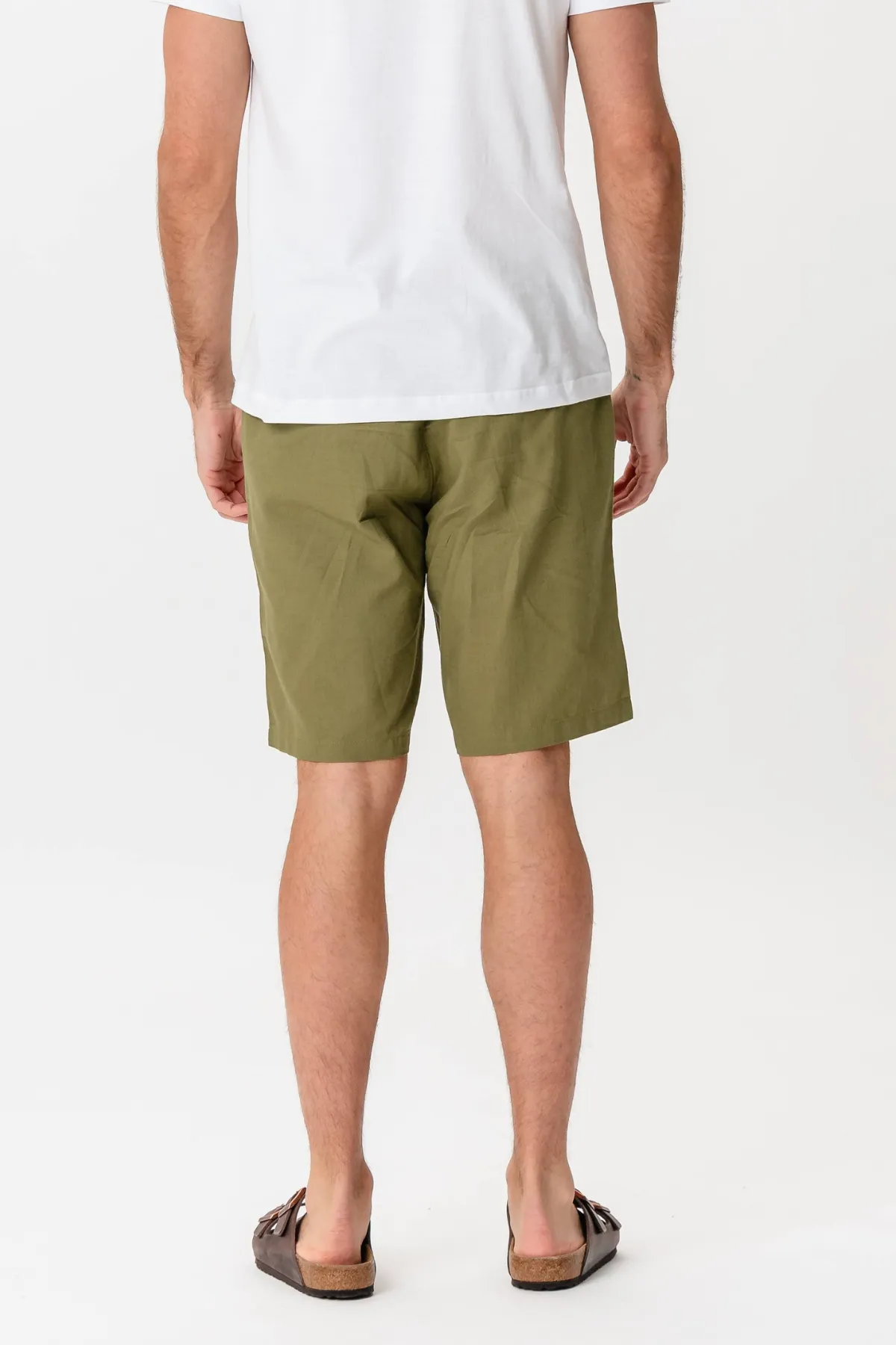 Linen Shorts - Green