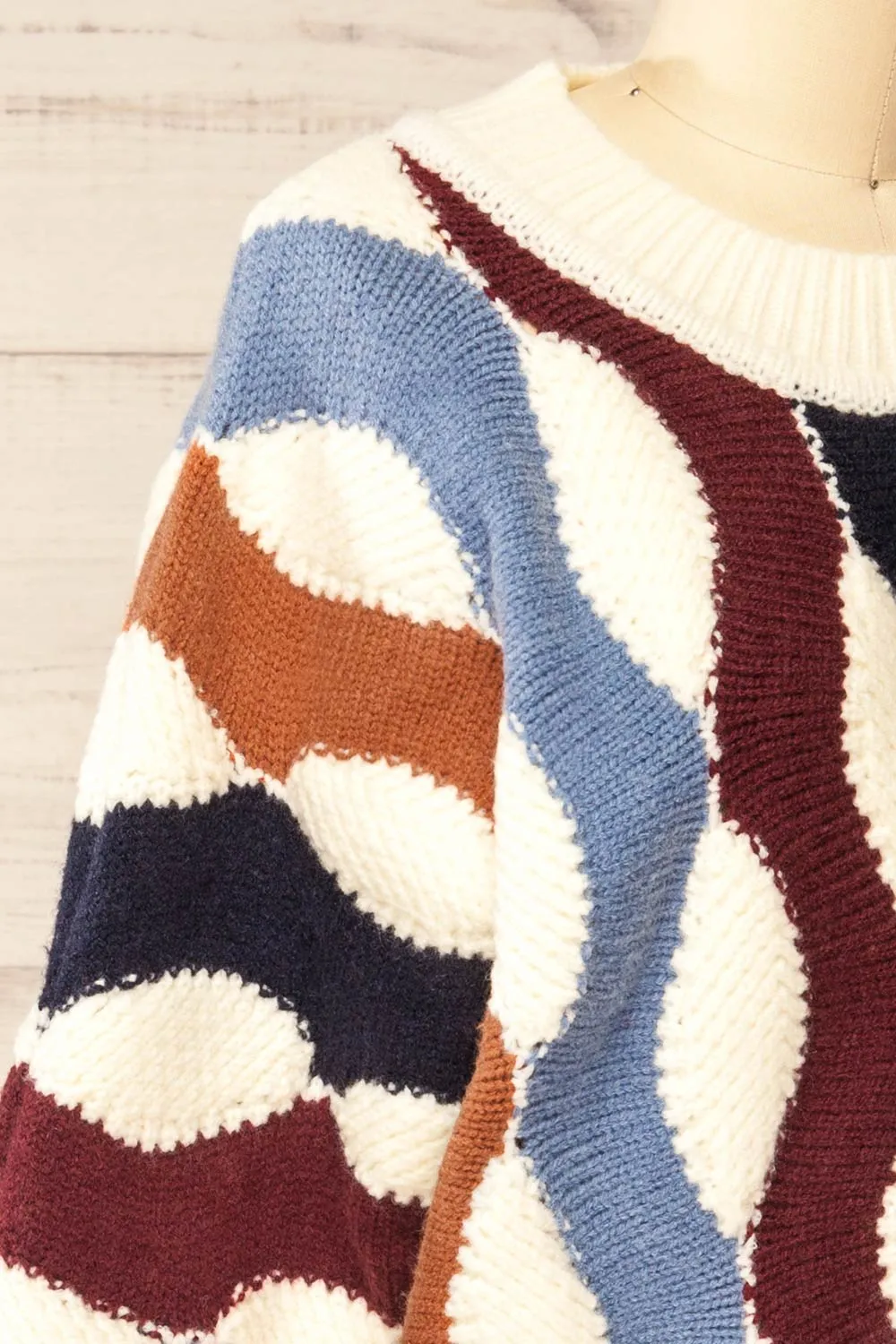 Listinburg | Oversized Colourful Knit Sweater