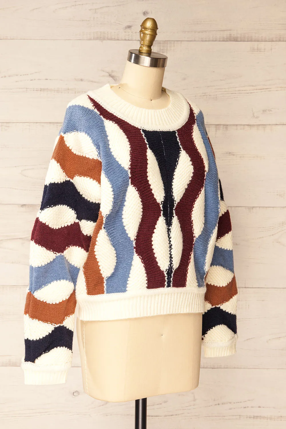 Listinburg | Oversized Colourful Knit Sweater