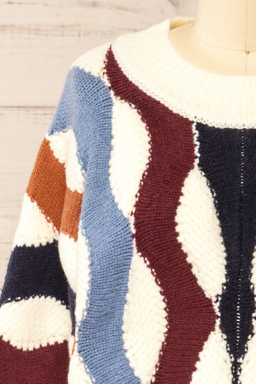 Listinburg | Oversized Colourful Knit Sweater