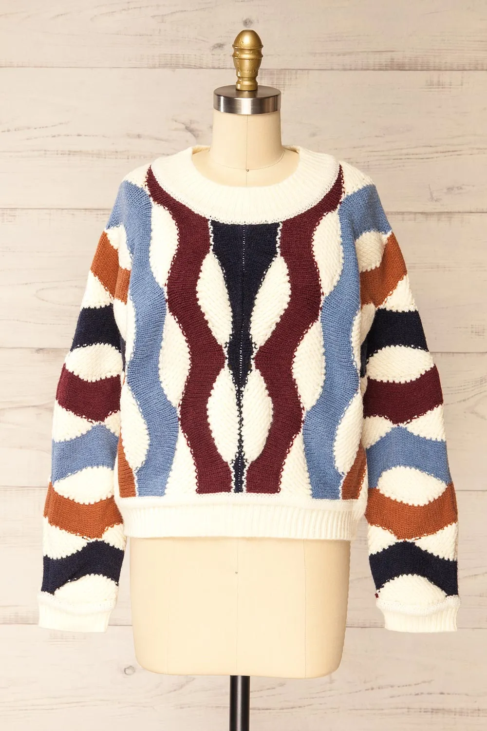 Listinburg | Oversized Colourful Knit Sweater