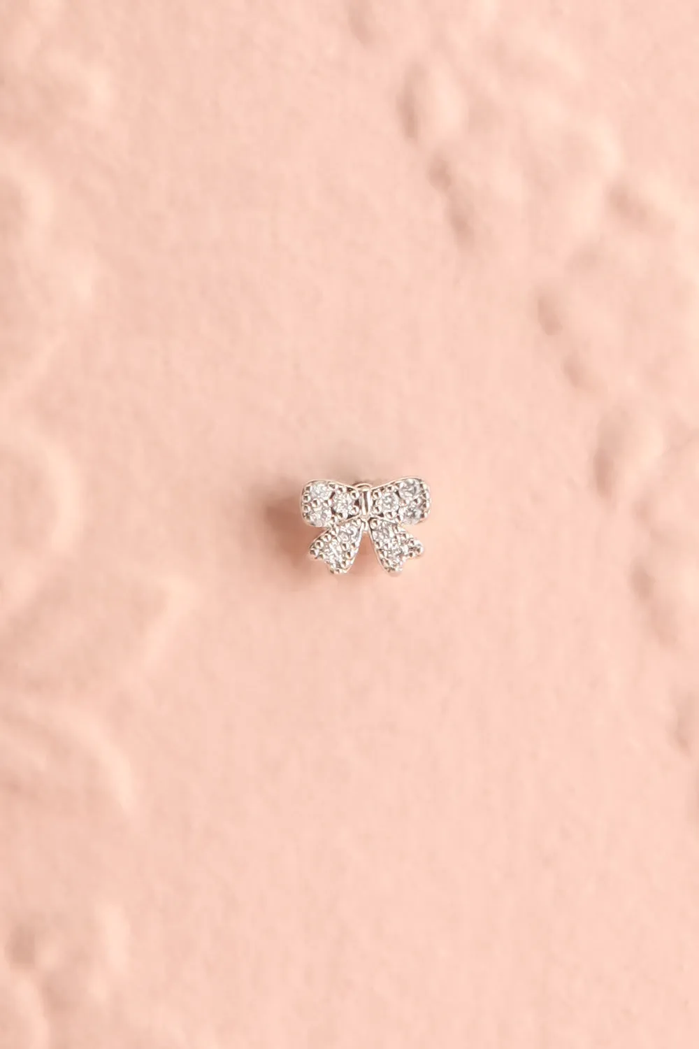 Lonlon | Bow Stud Earrings w/ Crystals