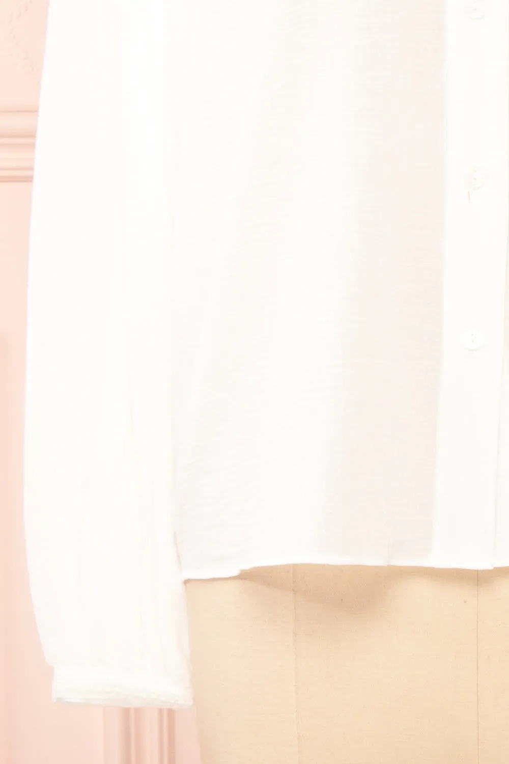 Lorelei | Peter Pan Collar Blouse w/ English Embroidery