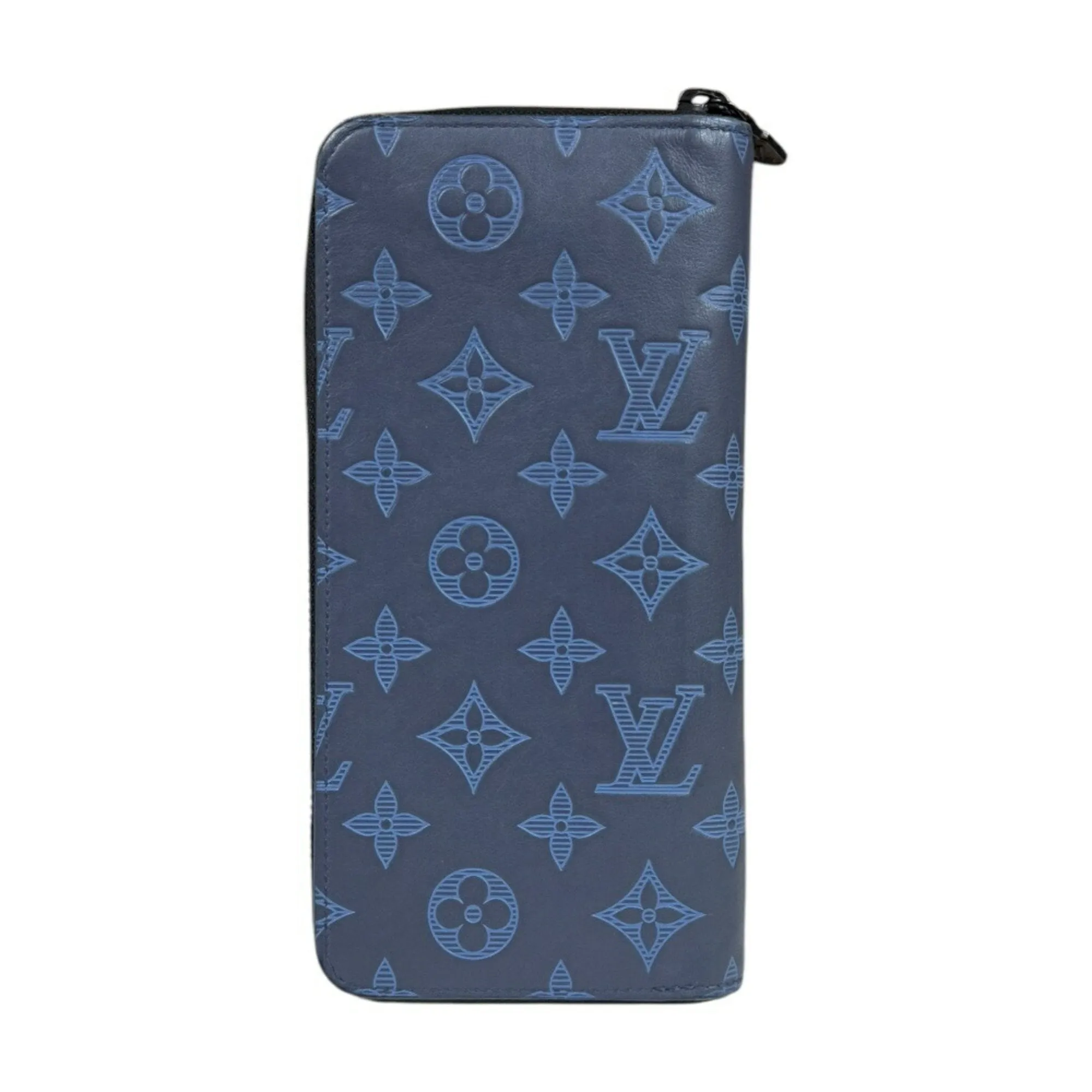 Louis Vuitton Monogram Shadow Leather Long Wallet (Bi-Fold) (Pre-Owned)