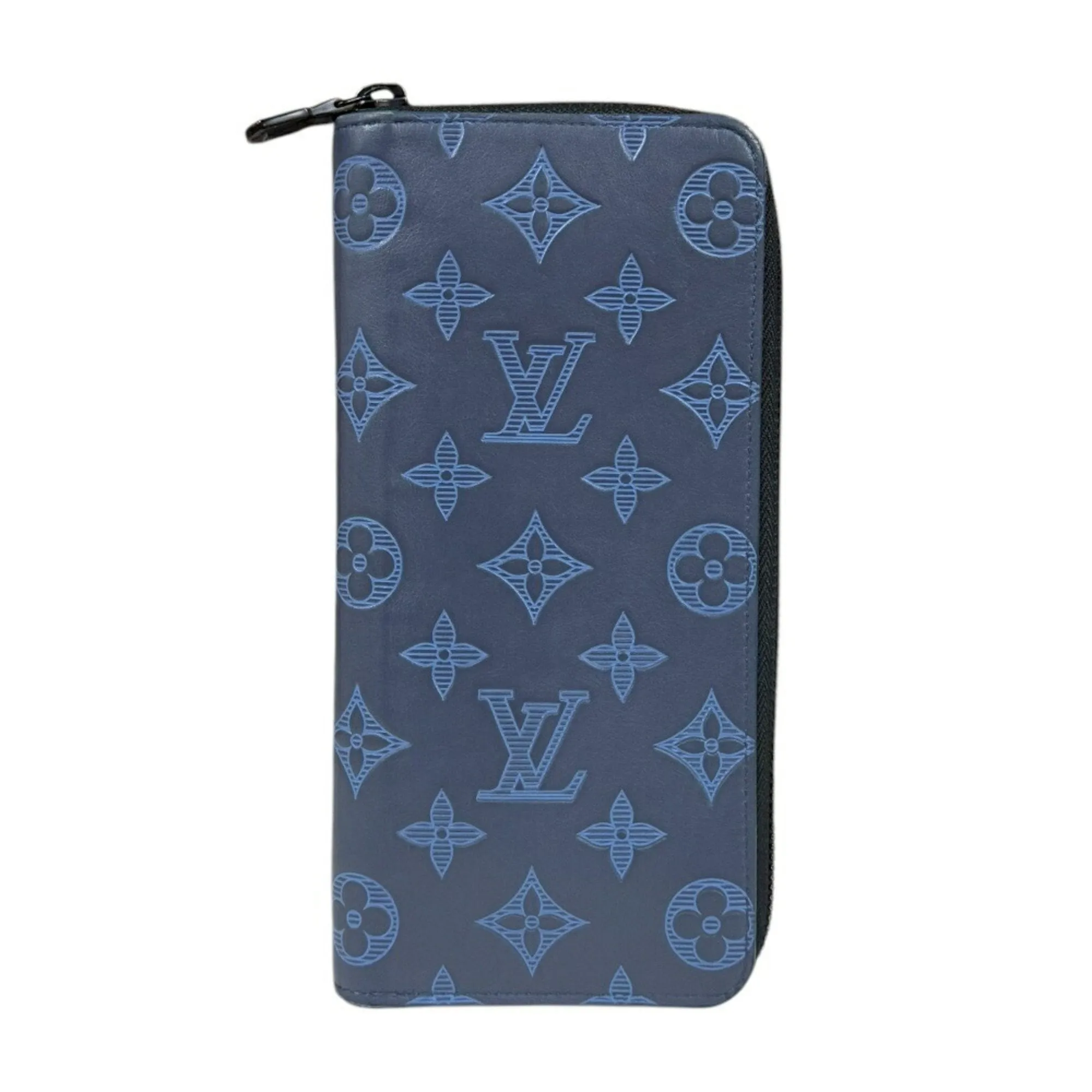 Louis Vuitton Monogram Shadow Leather Long Wallet (Bi-Fold) (Pre-Owned)