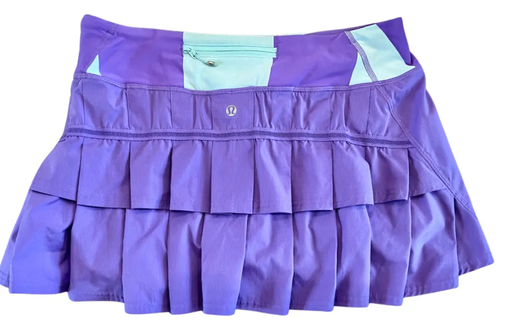 Lululemon Purple Rear Pleated Skort Size 8 MSP$78