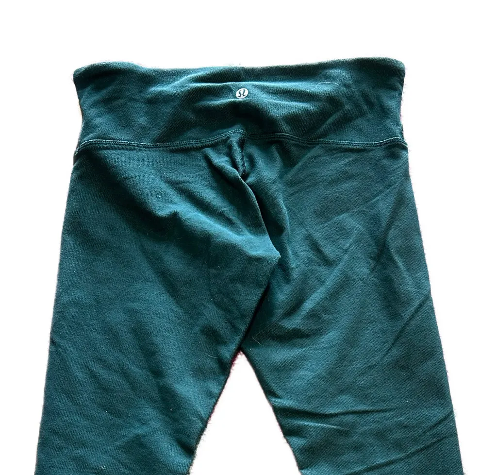 Lululemon Wunder Under Pant Deep Green / Cyber Jungle Hero Blue Size XS