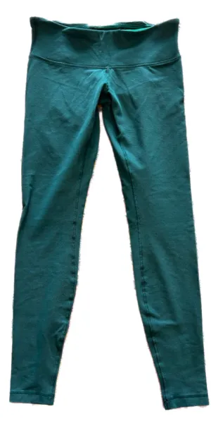 Lululemon Wunder Under Pant Deep Green / Cyber Jungle Hero Blue Size XS
