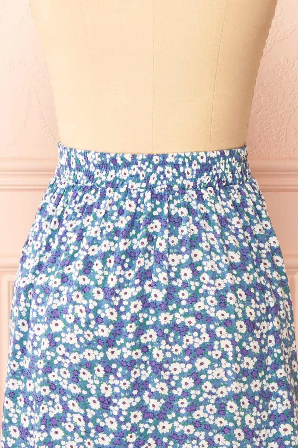 Luny | Long Floral Skirt w/ Pockets