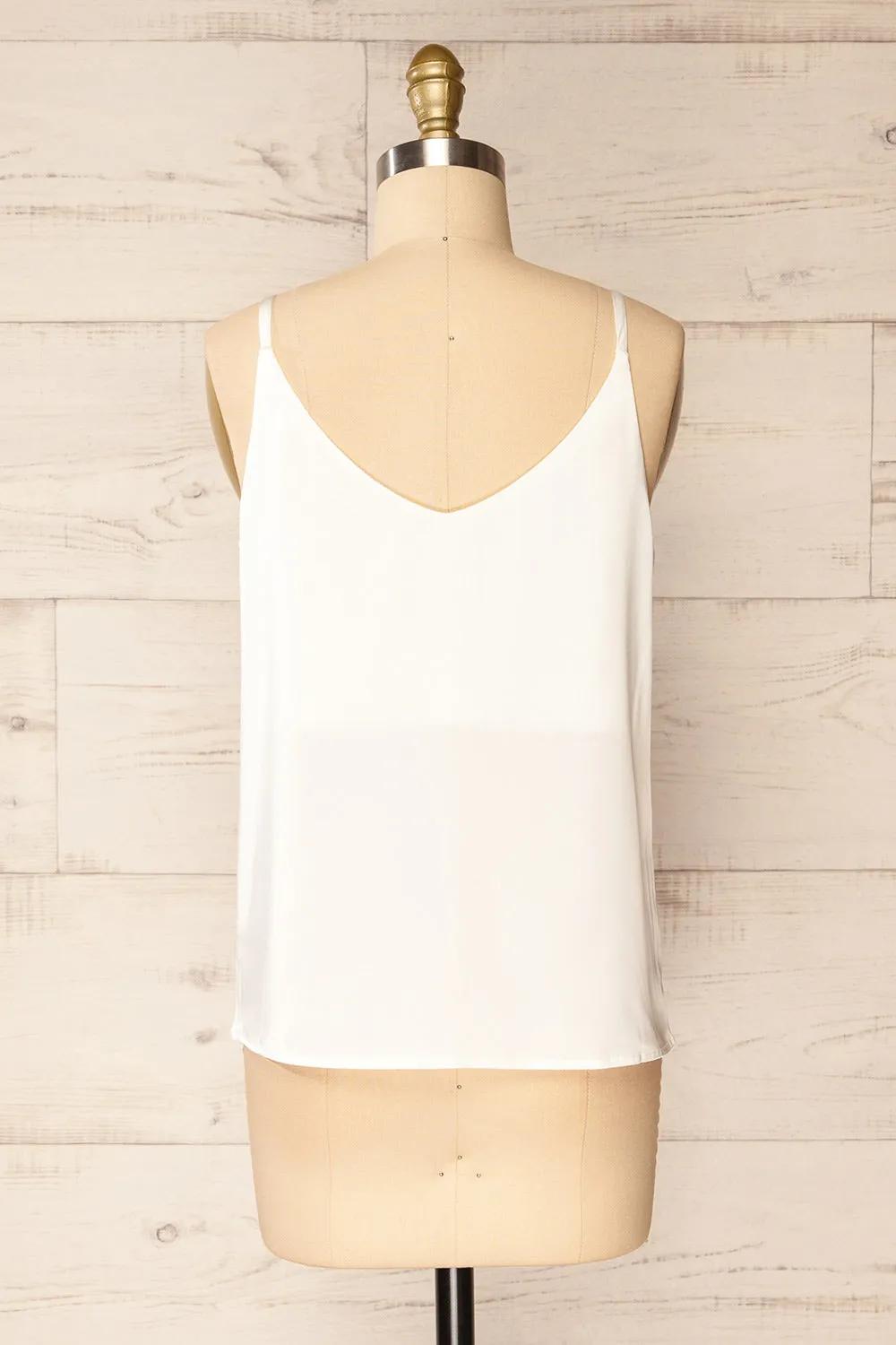 Manaus Ivory | Satin Tank Top