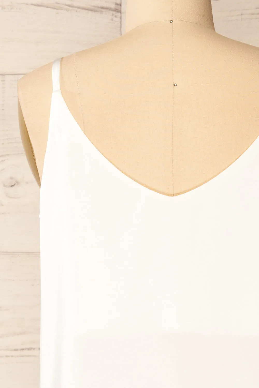 Manaus Ivory | Satin Tank Top