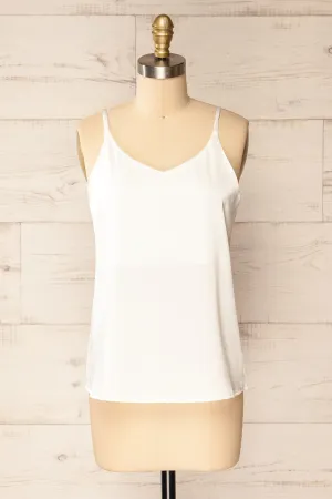 Manaus Ivory | Satin Tank Top