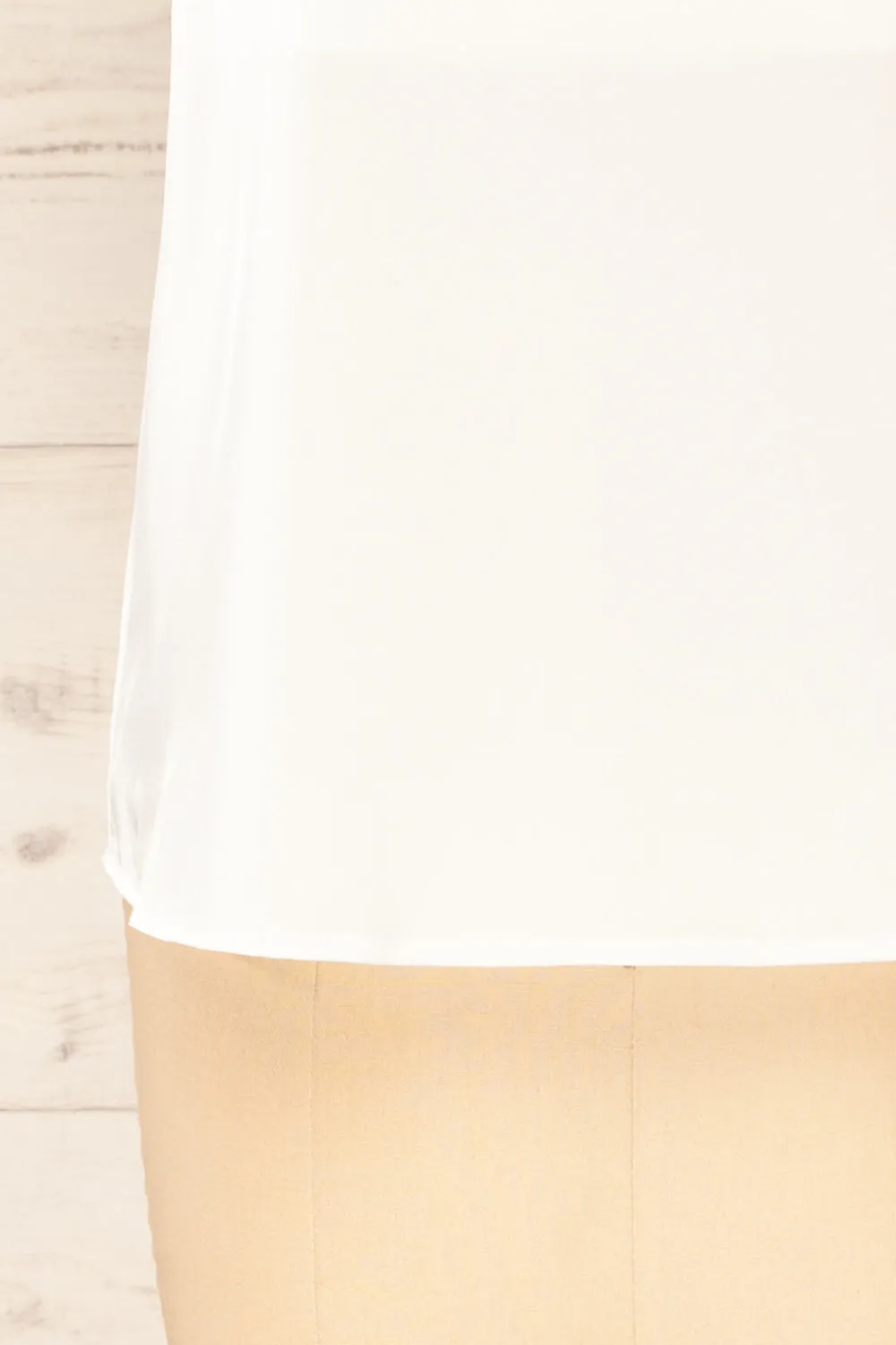 Manaus Ivory | Satin Tank Top