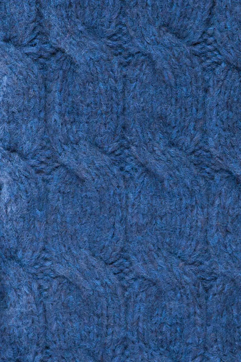 Manchester | Blue Button-Up Thick Knit Cardigan