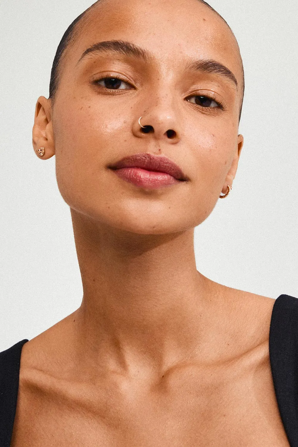Manuel | Set of 3 Rosegold-Plated Earrings