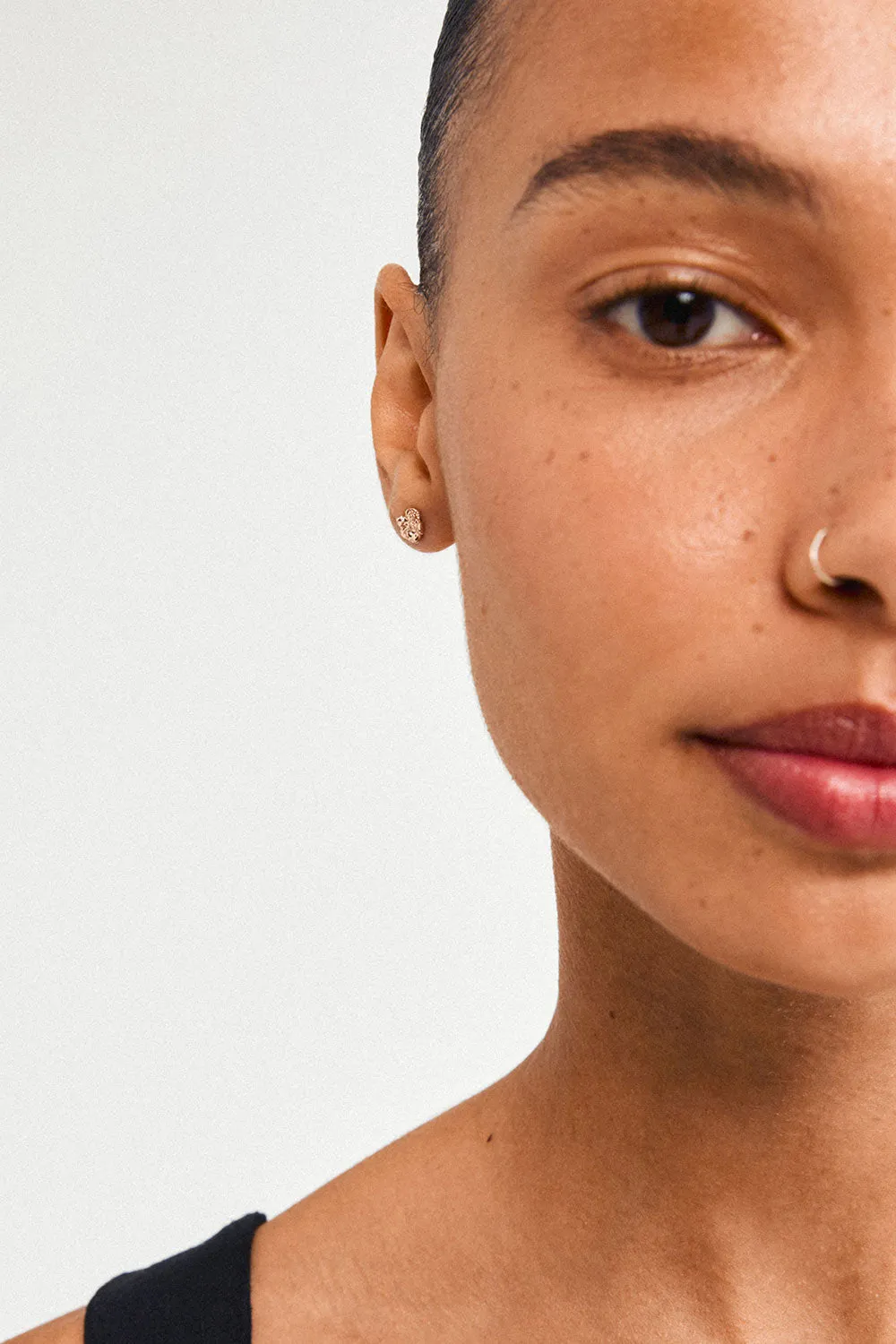 Manuel | Set of 3 Rosegold-Plated Earrings