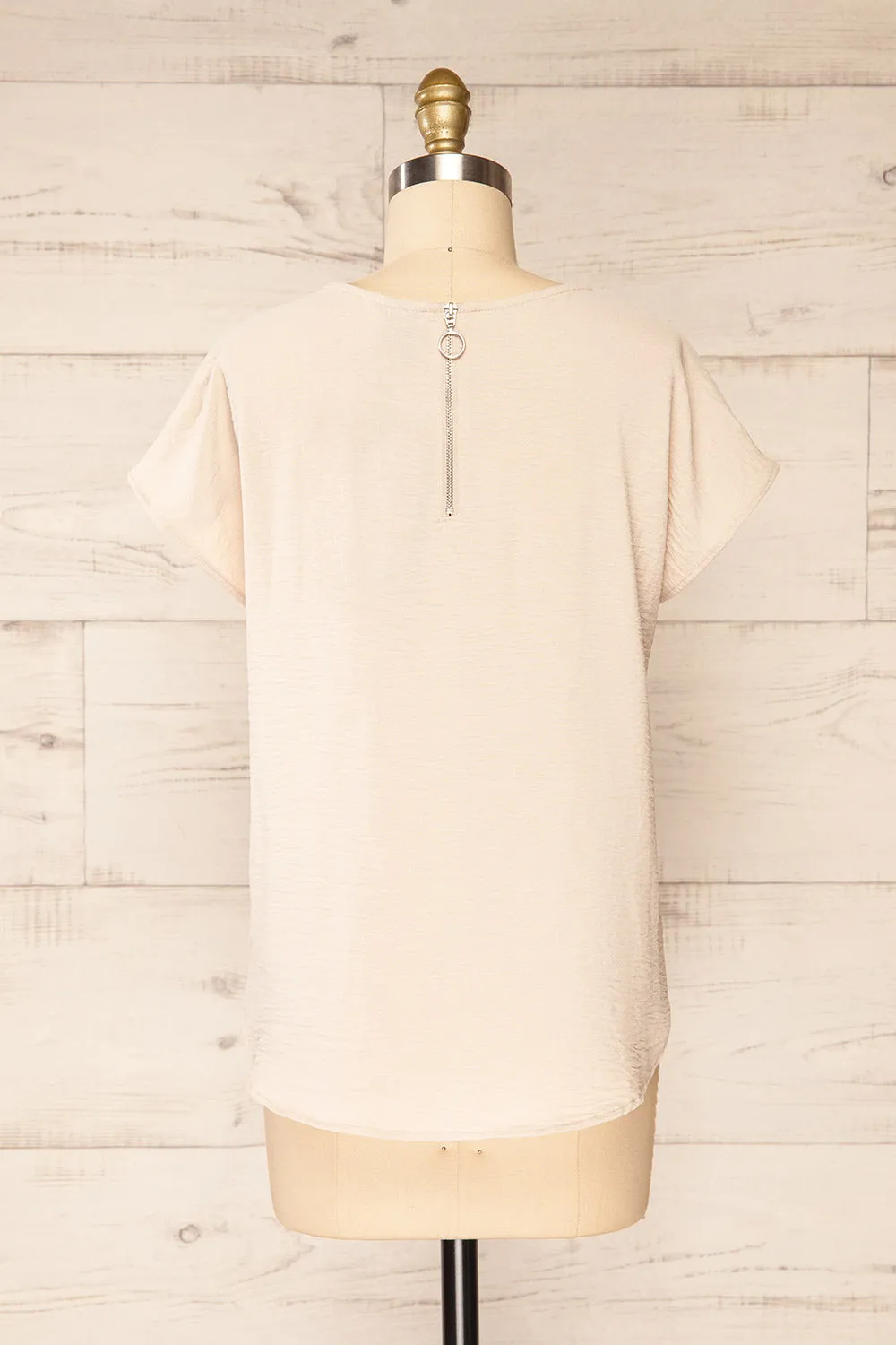 Margao Beige | Wide Sleeve Top