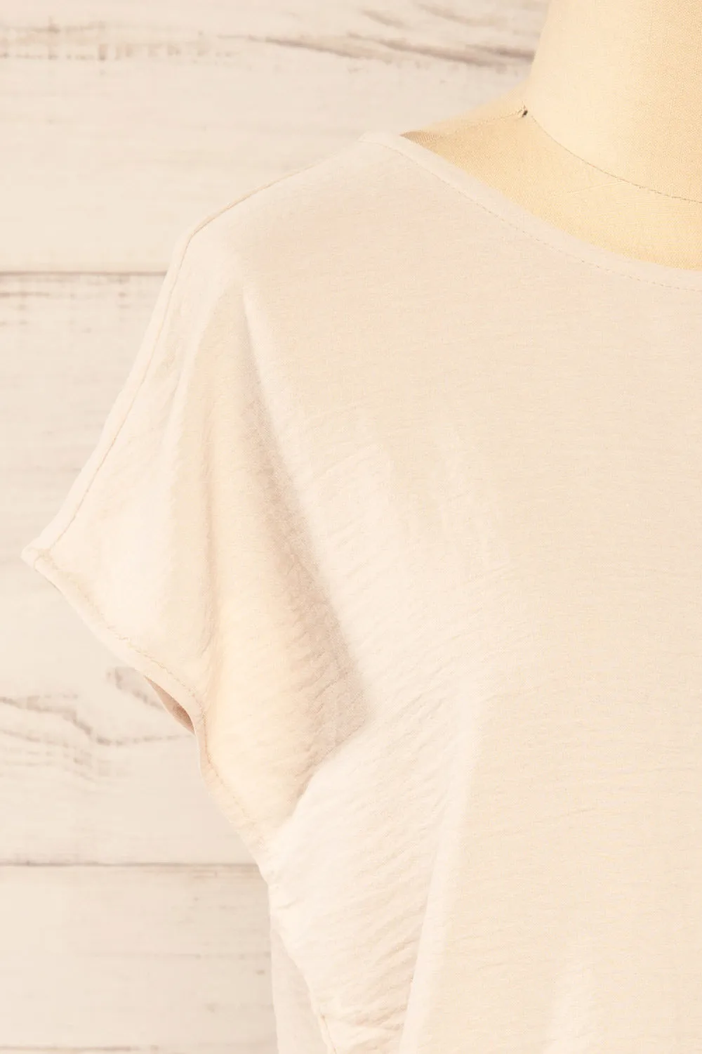 Margao Beige | Wide Sleeve Top