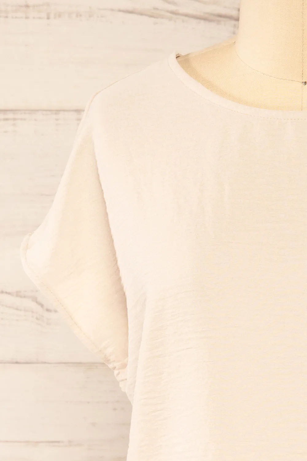 Margao Beige | Wide Sleeve Top