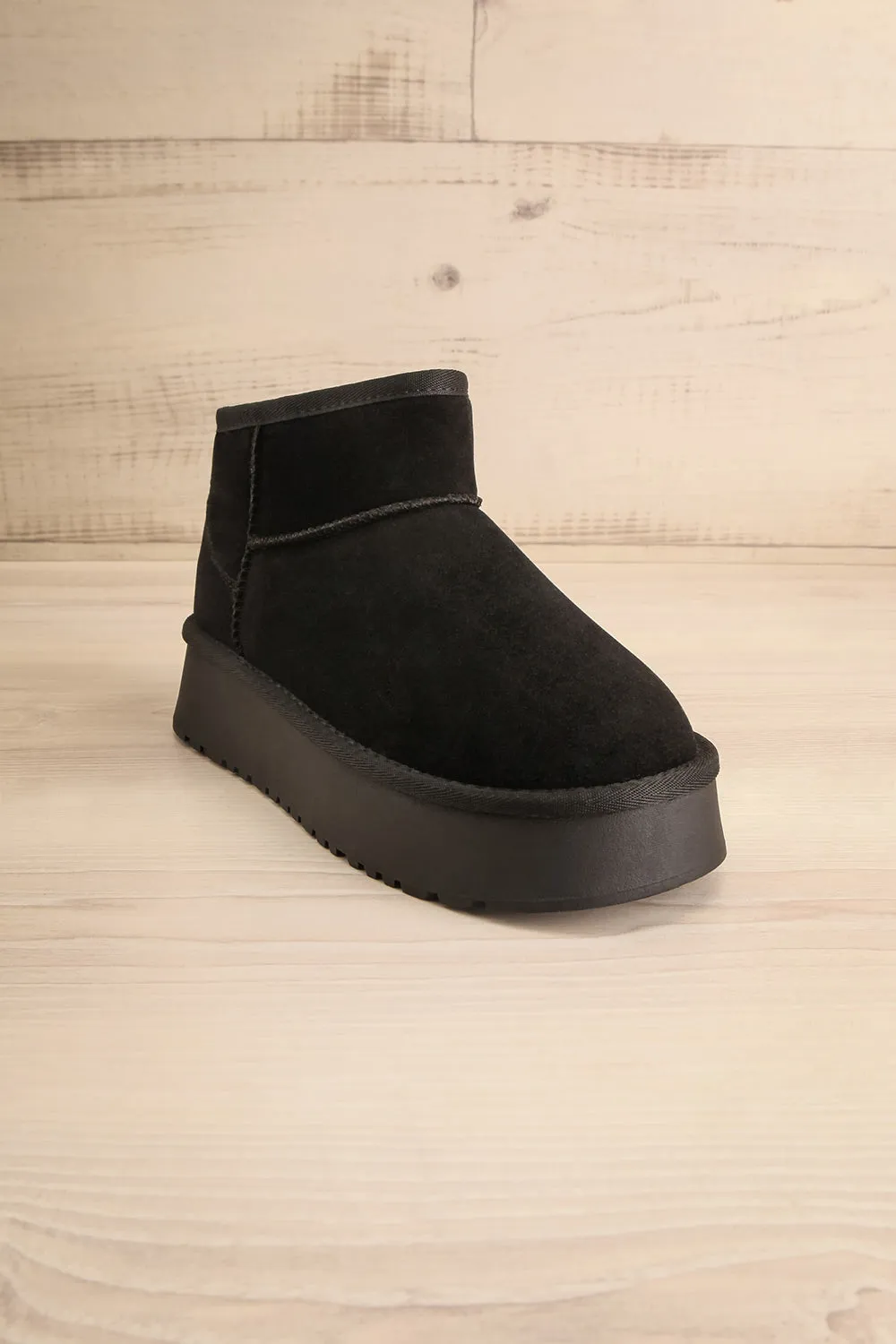 Marrgo Black | Platform Ankle Boots