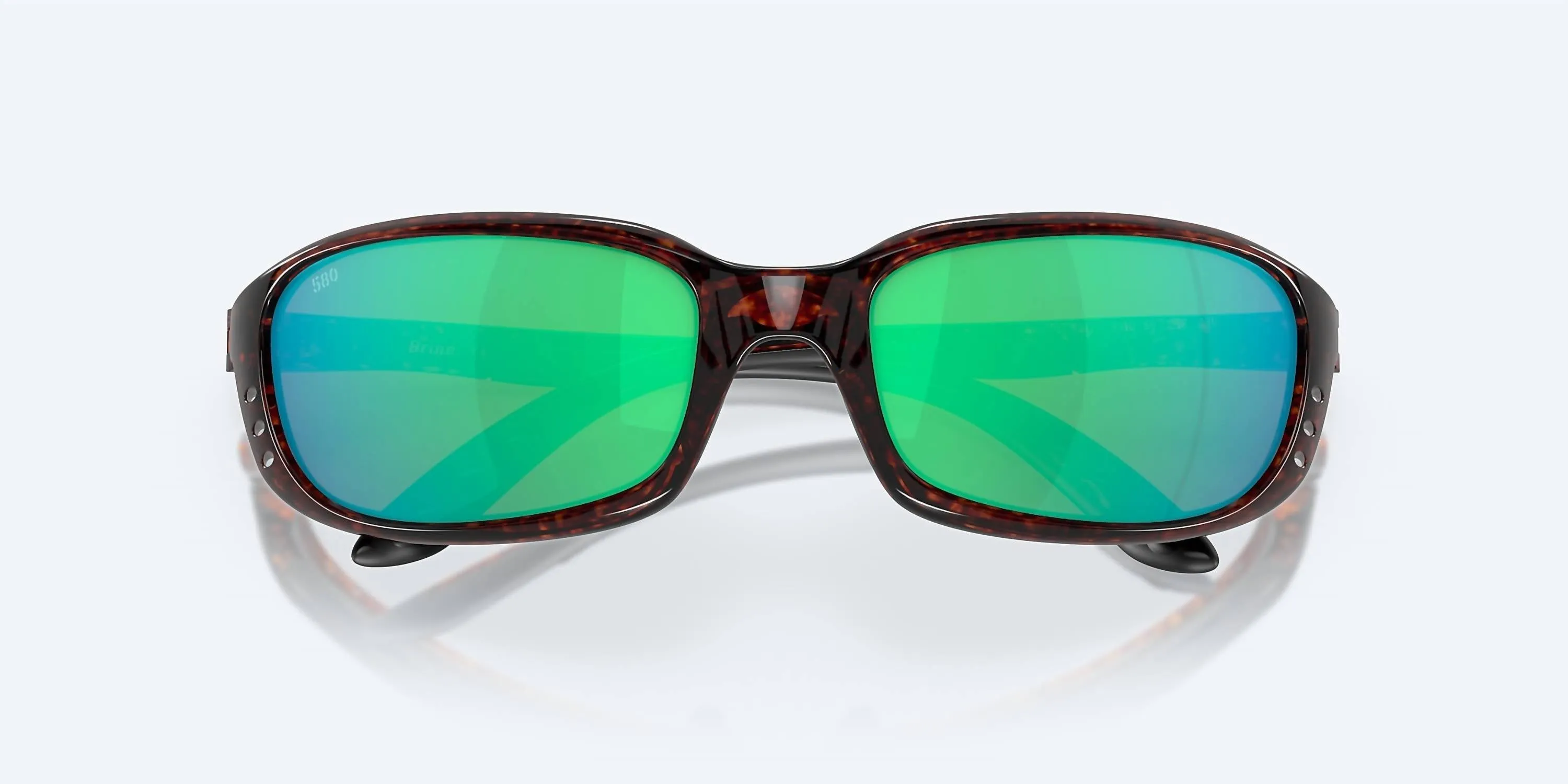 Men's Brine Sunglasses In Tortoise/green Mirror Polarized Polycarbonate