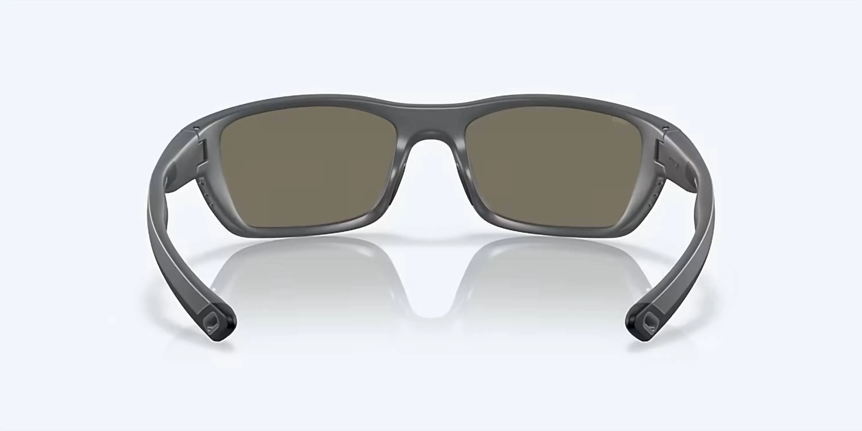 Men's Whitetip Sunglasses In Matte Grey/blue Mirror Polarized Glass