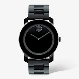 Movado BOLD Men's 3600047 TR90 Black Stainless Steel Swiss Quartz Watch 42mm